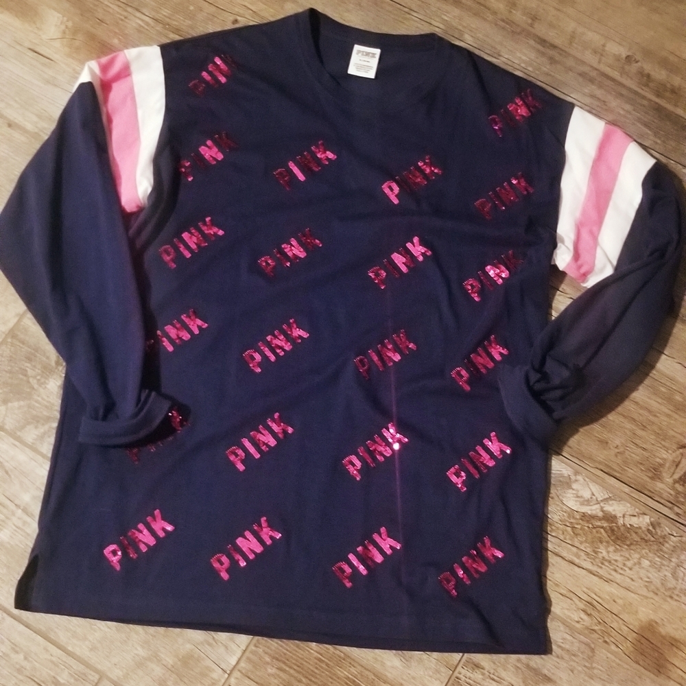 PINK bling long sleeve shirt